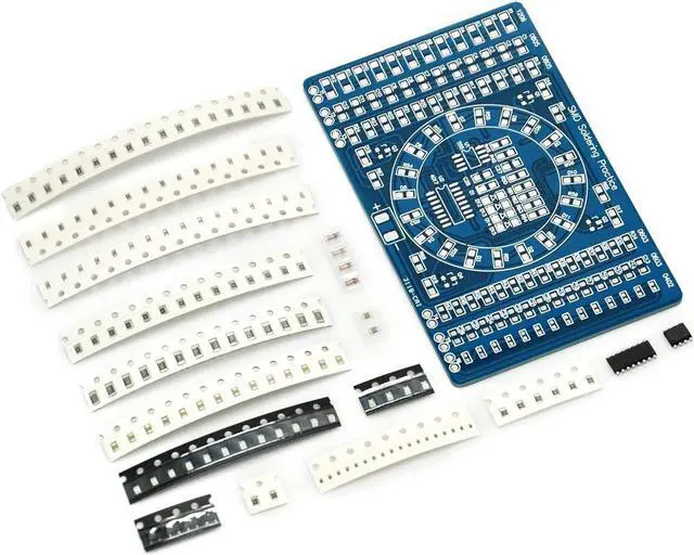 Alt view image 4 of 4 - Gikfun DIY SMD SMT Welding Practice Soldering Skill Training Board