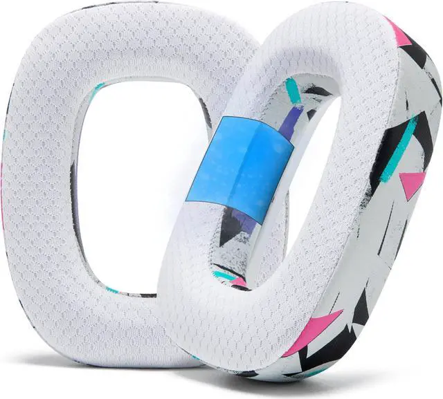 Main image of WC Freeze A30 - Cooling Gel Earpads Compatible with Logitech Astro A30 Headphones by Wicked Cushions - Elevate Comfort, Durability, Thickness & Sound Isolation for Epic Gaming Sessions | 90's White