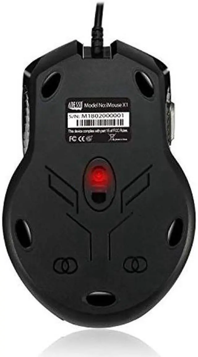 Alt view image 3 of 5 - Adesso iMouse X1 Multi-Color 6-Button Gaming Mouse with Optical Sensor and DPI Switch