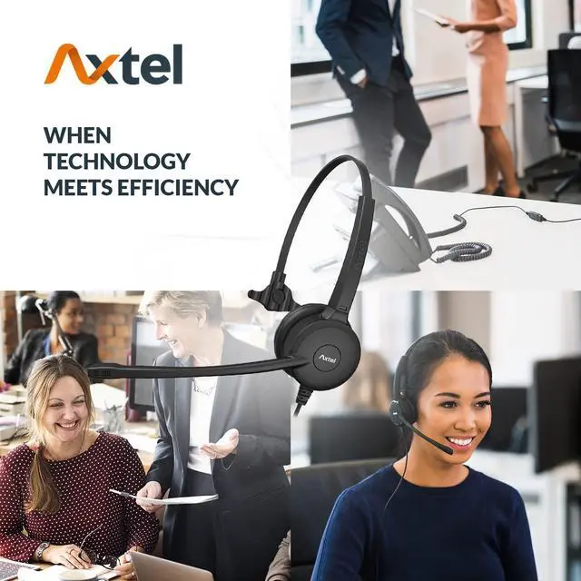 Alt view image 5 of 5 - Axtel Bundle Prime Mono with AXC-04 Cable | Noise Cancellation - Compatible with Cisco 6900, 7800, 7900, 8800, 8900, 9900 Series Phones