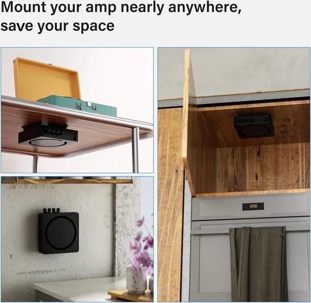 Alt view image 5 of 5 - Wall Mount for Sonos Amp Mount Slim Design Compatible with Sonos Wireless Amplifier Mounting Bracket with Ventilation Holes