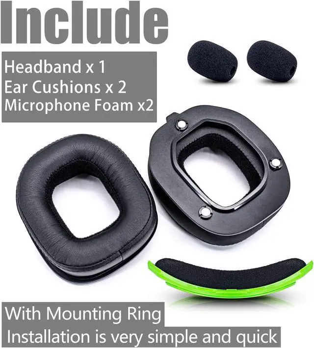 Alt view image 5 of 5 - A50 GEN 3 Mod Kit Ear Pads Replacement for Astro A50 GEN 3 Headset - Notice: EARPADS Need to BE Removed When Using The Headphone Base (Not Compatible with A50 Gen 4)