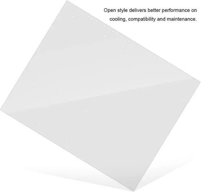 Alt view image 4 of 5 - Computer Case DIY Open Frame Transparent Acrylic Overlock for ATX Mothboard, for Testing, Overclocking, Gaming, Support Longer Graphic Card