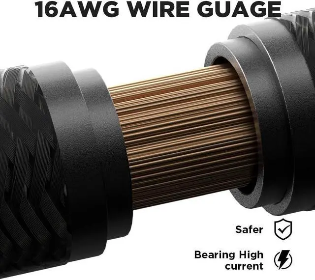 Alt view image 3 of 5 - Generic PSU Cable Extension Kit 30CM Length with Cable Combs 1x24Pin/2x8Pin(4+4) EPS/2x8Pin(6P+2P) PCI-E/PC Sleeved Cable for ATX Power Supply (Black) (Black)