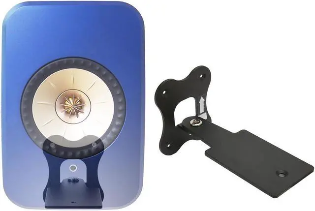 Main image of Speaker Wall Brackets Mounting, Metal Wall Bracket for KEF LSX II HiFi Speakers, Rotate Left or Right to Adjust Angle, Comes with Screws, Easy Installation
