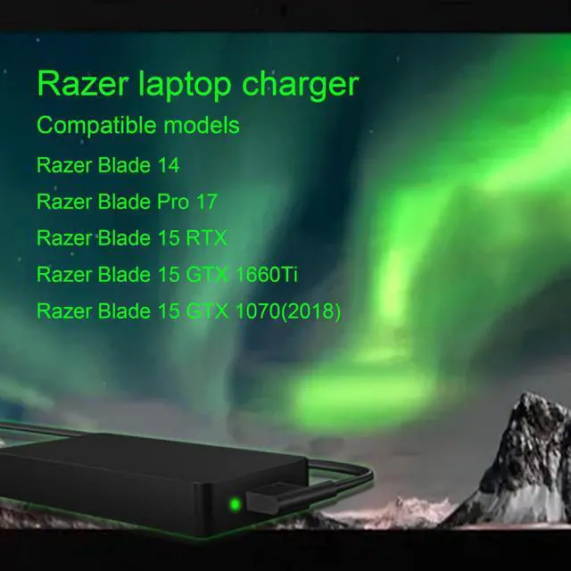 Alt view image 4 of 5 - Replacement for 230W Razer Blade 14 15 Charger,RC30-0248 RZ09-0328 RZ09-0369 Razer Blade Pro 17 4K Laptop Gaming Charger RTX2070 GTX1060 GTX1070 RTX2080 19.5V 11.8A Laptop AC Adapter