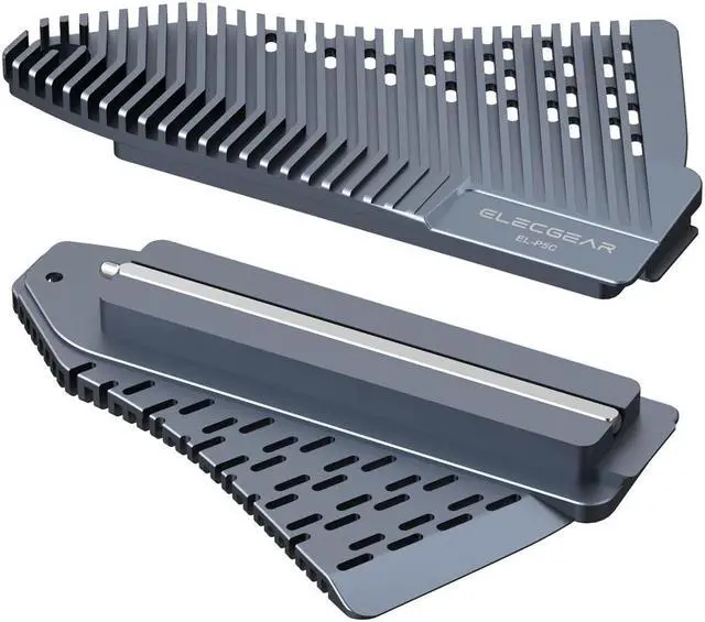 Main image of ElecGear PS5 NVMe SSD Heatsink, EL-P5C Heat Pipe + Solid Aluminum Cooler for Playstation 5 Internal PCIe M.2 NVMe 4.0 Gen4 Gaming Memory, Thermal Pads and Re-Designed SSD Mounting Post Kit