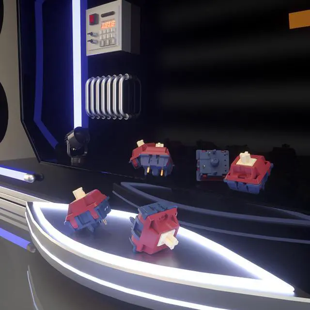 Alt view image 5 of 5 - Gateron Quinn Switches, Tactile 5 Pins 59gf RGB Pre Lubed for for MX Mechanical Keyboard (36PCS)