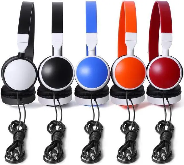 Alt view image 5 of 5 - Keewonda Bulk Headphones Classroom Kids Headsets 10 Pack Students School Multi Color Headphones in Bulk KW-X10 Foldable Earbuds for Computer Lab Library Hospital MuseumsTesting Centers Hotels