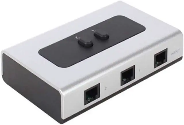 Main image of 2PORT RJ11 RJ12 Manual Sharing Telephone Switch Box Phone selector