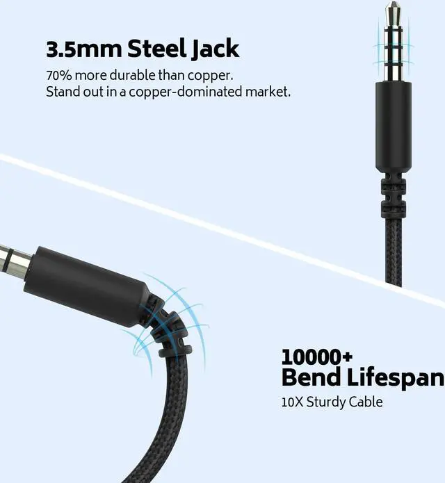 Alt view image 5 of 5 - MIXCU 6 Pack Headphones Wired Bulk for School Kids Teens, Over-Ear Headsets for Classroom Chromebook Computer with Microphone 3.5mm Jack, Foldable, No-Tangle Cord, Comfortable