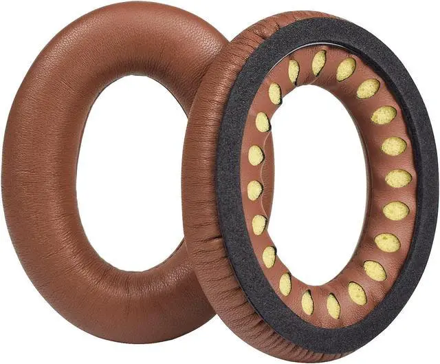 Alt view image 3 of 5 - MOLGRIA Lambskin Ear Pads Cushion, Replacement Sheepskin Earpads for Bose Quiet Comfort QC 35 II QC35 QC35ii QC15 QC25 QC2 AE2 SoundLink SoundTrue Headphones(Chocolate)