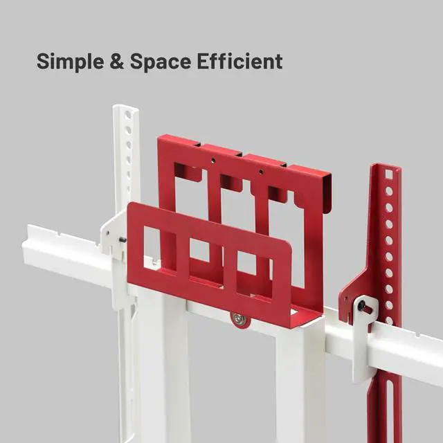 Alt view image 3 of 5 - WALL HDD Hard Disk Drive, Streaming Device, Router, Modem Holder for All WALL TV Stand Models