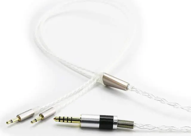 Alt view image 2 of 3 - NewFantasia HiFi Cable with 4.4MM Balanced Male Compatible with Monolith M1060, M1060C, M565, M565 Headphone and Compatible Sony WM1A, NW-WM1Z, PHA-2A