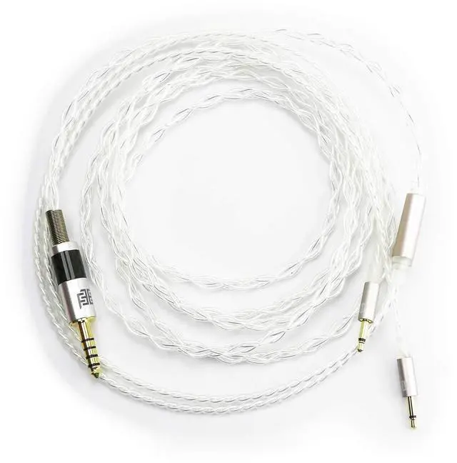 Alt view image 3 of 3 - NewFantasia HiFi Cable with 4.4MM Balanced Male Compatible with Monolith M1060, M1060C, M565, M565 Headphone and Compatible Sony WM1A, NW-WM1Z, PHA-2A