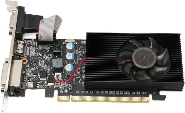 Main image of Computer Graphics Card, 1GB 64bit GDDR3 589MHz 1000MHz PCIE 2.0 Gaming Graphics Cards, with HD MI,DVI,VGA Interface, Single Cooling Fan, for DirectX10.1