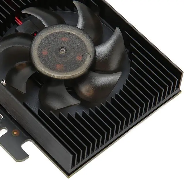 Alt view image 3 of 5 - Computer Graphics Card, 1GB 64bit GDDR3 589MHz 1000MHz PCIE 2.0 Gaming Graphics Cards, with HD MI,DVI,VGA Interface, Single Cooling Fan, for DirectX10.1