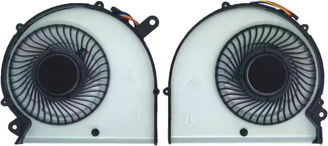 Alt view image 2 of 2 - QUETTERLEE Replacement New Laptop CPU + GPU Cooling Fan for Gigabyte RP64 RP64W P64 P64W PR65 RP65W Aero14 Aero15 15X 15W 15P 15KB V8 X9 Y9 aero15 Classic sa Series BS5005HS-U2N BS5005HS-U2M DC5V Fan