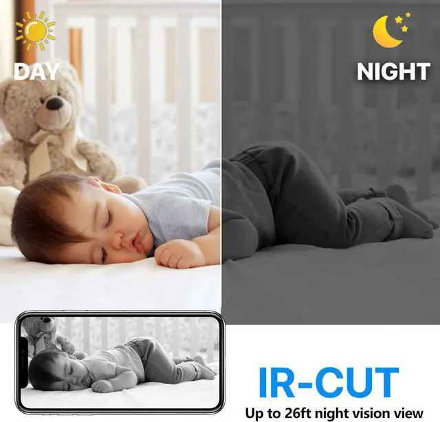 Alt view image 5 of 5 - Wireless WiFi Camera with Battery,HD1080P Wireless Camera for Home Security,Pet Camera,Baby Monitor with Night Vision,Motion Detection,Cloud Storage,Remote Viewing for Indoor/Outdoor with iOS Android