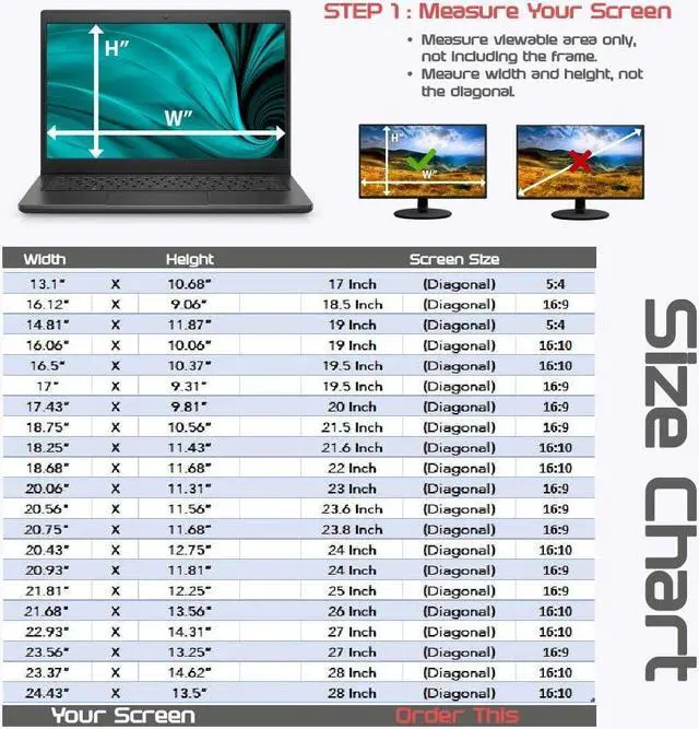 Alt view image 3 of 4 - Slice of Goodness Computer Privacy Screen Filter for Widescreen Monitor - Anti-Glare, Blue Light Reduction, and Privacy Shield Protector - 20.1 Inch 16:10 Aspect Ratio