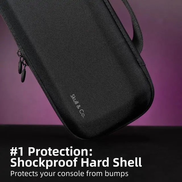 Alt view image 2 of 5 - Skull & Co. MaxCarry Hard Carrying Case for Steam Deck, ROG Ally & other Gaming Handhelds-Black