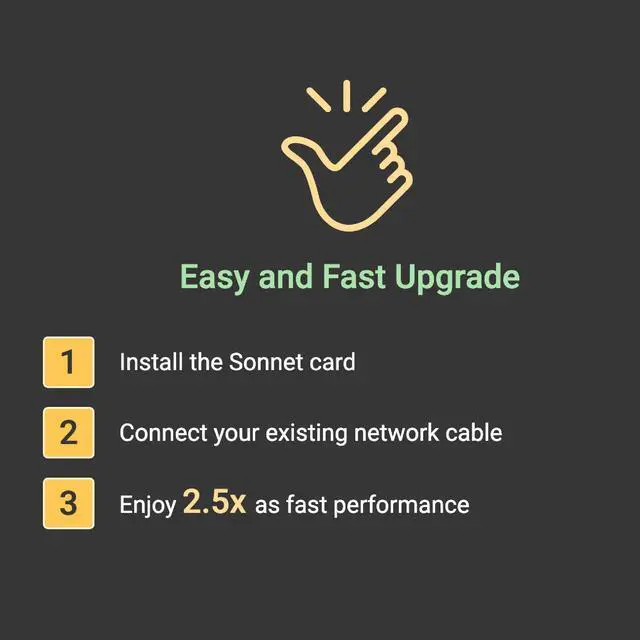 Alt view image 3 of 5 - Sonnet SOLO2.5G PCIe Card (Windows & Linux)