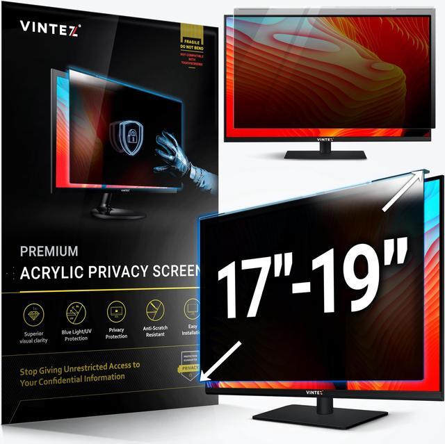 Main image of VINTEZ Universal Acrylic 17, 17.1, 18.1, 19 Inch Computer Privacy Screen Filter for Square Computer Monitors - 5:4 Aspect Ratio - 15.3" x 12.6" (390 x 320mm) - Monitor Frame Hanging Type