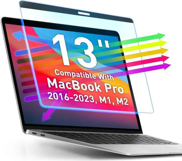 Main image of VINTEZ Magnetic Blue Light Screen Protector Compatible With MacBook Pro 13" 2016, 2017, 2018, 2019, 2020, 2021, 2022, 2023, M1, M2 Anti Blue Light Blocking Filter for Laptop