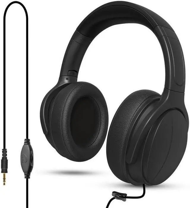 Main image of WMSZMSM Extra Long Cord Wired Headphone for TV and PC for TV Watching for Seniors with Volume Control Wired Headphones with Long Cord Length(9.8FT)