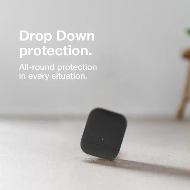 Alt view image 2 of 5 - Woodcessories - Sustainable case Compatible with AirPods 1 & 2 Gen. Cover, Black