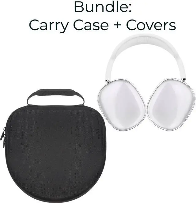 Alt view image 2 of 5 - SaharaCase Travel Carry Case for Apple AirPods Max Kit Bundle with Airpods Max Covers