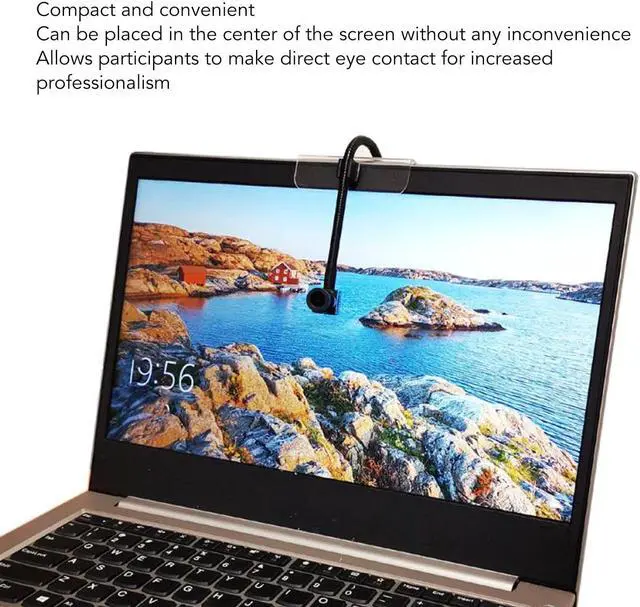 Alt view image 2 of 5 - Yunseity 1080P USB Center Webcam, Auto Focus Middle Screen Webcam for Better Eye, Built in Microphone, Plug & Play Eye to Camera for Laptops and PCs for Video Conferences