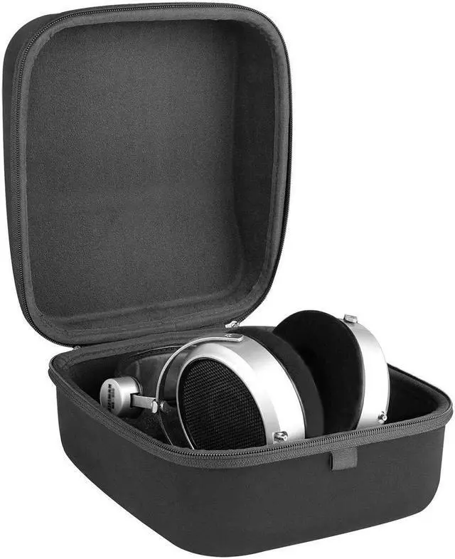 Alt view image 3 of 5 - Geekria Shield Case for Large-Sized Over-Ear Headphones, Replacement Hard Shell Travel Carrying Bag with Cable Storage, Compatible with Grado PS1000e, HiFiMAN HE6se Headsets (Black)