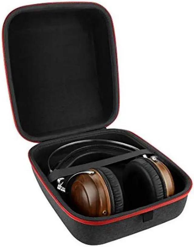 Alt view image 3 of 5 - Geekria Shield Headphones Case Compatible with HiFiMAN SHANGRILAjr, DevaPro, DEVA, SundaraC, Sundara, Arya, Ananda Case, Replacement Hard Shell Travel Carrying Bag with Cable Storage (Dark Grey)