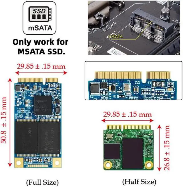 Alt view image 4 of 5 - Xiwai Dual MSATA Mini-SATA SSD Card JBOD Raid0 Span Bridge to USB3.0 Type-C USB-C 2.5inch SATA Combo Enclosure