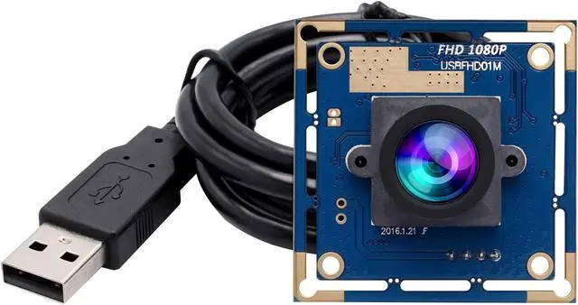 Main image of ELP 1080P USB Security Camera Module High Speed 2megapixel HD Free Driver USB with Camera Wide Angle PC Camera Raspberry Pi Developing Board Mini UVC USB2.0 Industrial Video Webcam Board for Computer