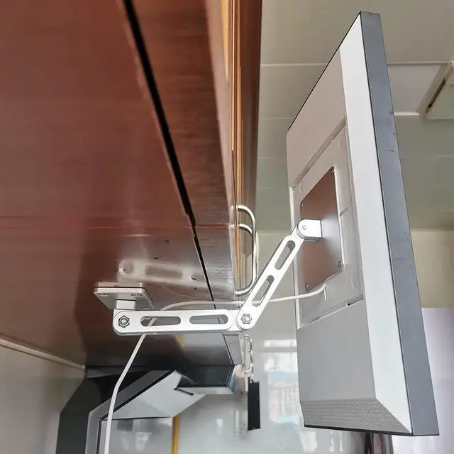 Main image of ATOPHK Under-Cabinet Mount, Aluminum Material Stand for  Echo Show 15,Multi Angle Adjustment,Horizontal and Vertical Screens Rotate Freely,Ceiling or Under-Cabinet Mount Silver