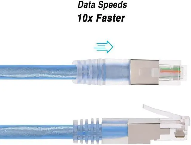Alt view image 4 of 5 - Beszin 2-Pack RJ11 50Ft Shielded Modem Cable for High Speed DSL Internet, for Broadband DSL Modems, High Speed Data Transfer, Home DSL Ethernet Phone Jack Cable