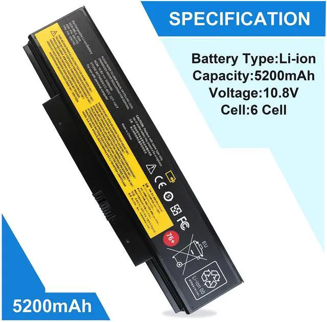 Alt view image 2 of 5 - Shyarweyy 45N1758 45N1762 45N1763 Batery for Lenovo 76+ Battery ThinkPad Edge E550 E550C E555 E560 E565 Series 3INR19/65-2 45R6758 45NYU63 45N15E9 45N1759 45N1760 45N1761 4X50G59217 4X50G53717