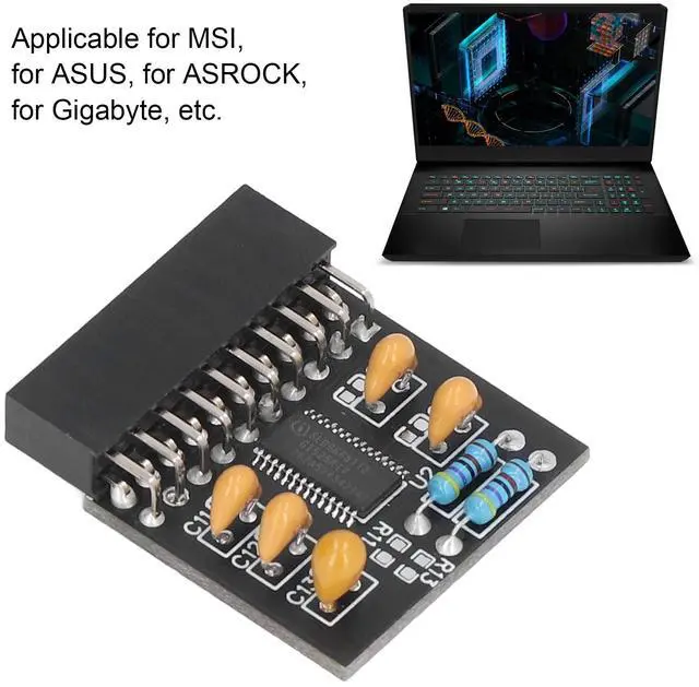 Alt view image 5 of 5 - 20 Pin TPM 2.0 Module, Remote Card Encryption Security Module for PC