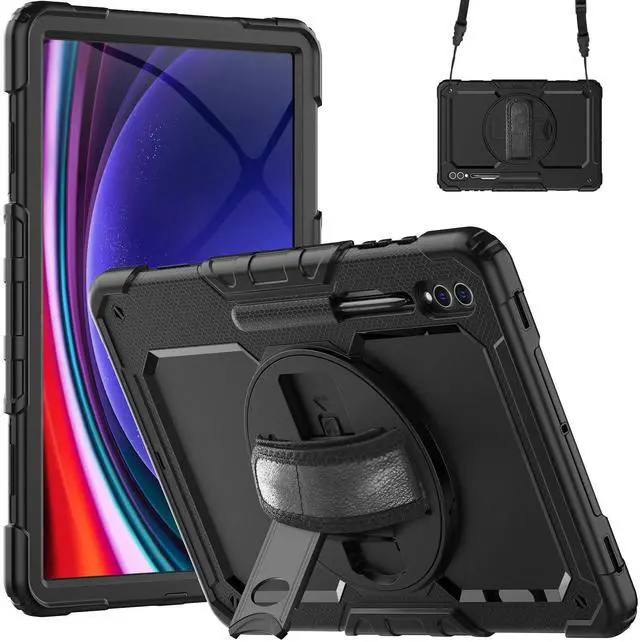 Main image of Gylint S10 Ultra Case with 14.6 Inch Screen Protector, Hand & Shoulder Straps, Rotating Stand, Pen Holder - Black