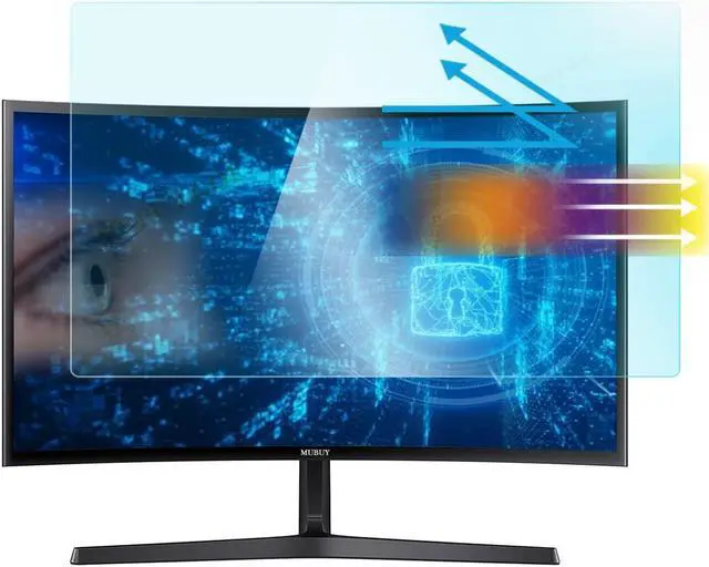 Main image of 24" Anti Blue Light Anti Glare Screen Protector for Dell/HP/Acer/ViewSonic/ASUS/Aoc/Samsung/Sceptre/LG Diagonal 24" 16:9 Standard/Curved Monitor &Touchscreen, Protection Eyes (20.94" x 11.77" /W x H)