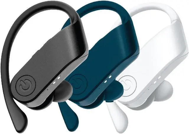 Alt view image 5 of 5 - COBY True Wireless Sport Earbuds 15 Hours, Charging Case, Playback Controls, Siri and Google Assistant, Auto Bluetooth 5.3 Pairing, for Gym, Running, Workout - Works with iPhone, Android, iPad (White)