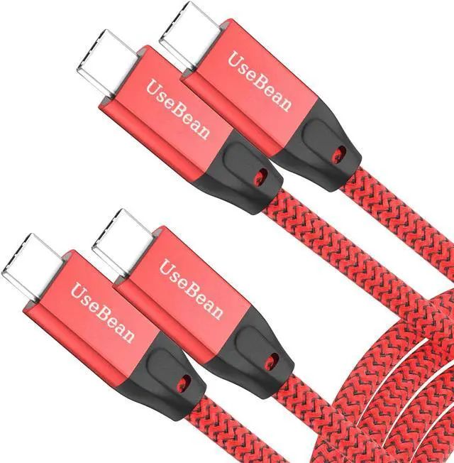 Main image of UseBean USB C to USB C Cable 100W 15FT 2Pack, USB C 3.2 Gen 2X2 20Gbps Data Cable 4K Video, Type-C PD Fast Charging Cord, for MacBook Pro, iPad Mini 6/ Pro, Galaxy S24+/S24 Ultra/S23, Switch