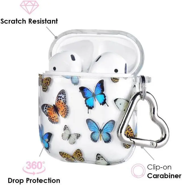 Alt view image 4 of 5 - Velvet Caviar Compatible with AirPods Case 2nd and 1st Generation - Cute Protective Hard Cover for Women - Butterfly Dreams