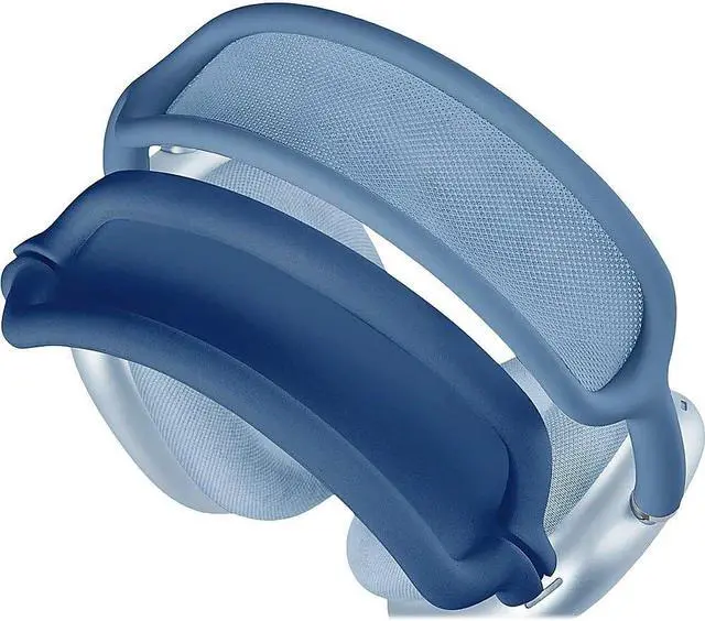 Alt view image 3 of 5 - SaharaCase Silicone Combo Kit Case for Apple AirPods Max Headphones [Rugged] Headphone Protection Antislip Grip Slim Fit (Blue)