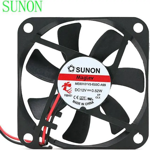 Main image of For Sunon ME60101V3-E03C-A99 6010 60mm slim thickness silent quiet 0.52W 2-wire case cooling fan