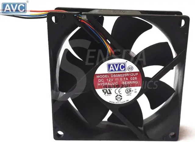 Main image of For AVC 8025 DS08025R12UP 80mm 8cm DC 12V 0.7A 4Wire Computer case CPU Cooler Cooling Fan