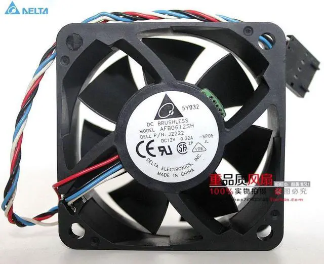 Main image of Original for delta  AFB0612SH  6025 6CM 12V 0.32A four-wire PWM fan For Dell servers