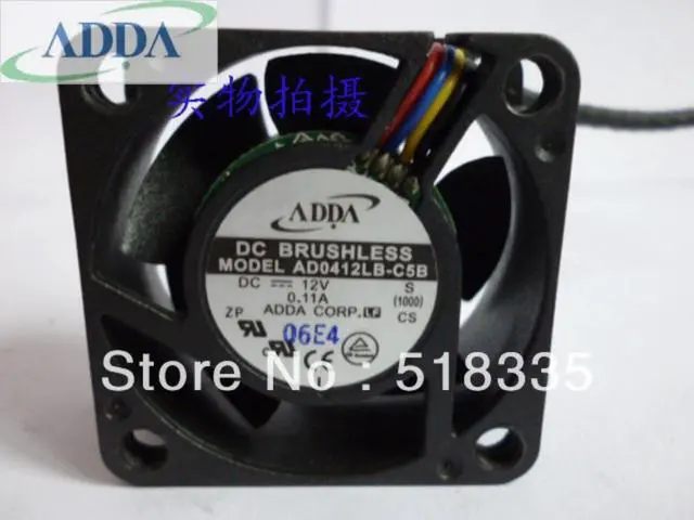 Main image of FOR ADDA AD0412LB-C5B 40*40*20mm 4cm 40mm 4020 12V 0.11A 4Wire fan Axial Fan Cooling fan